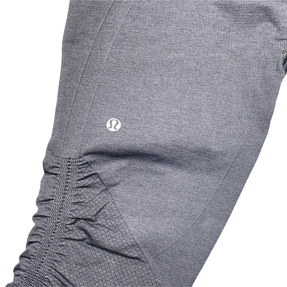 LULULEMON | sz 6 Women's Heathered Inkwell Seamless In The Flow Crop II **FLAW** - Picture 6 of 7